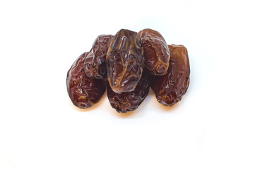 Date Fruit on White Background