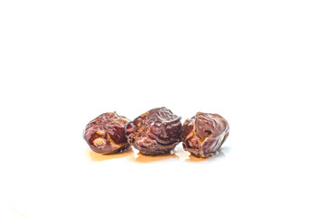 Date Fruit on White Background