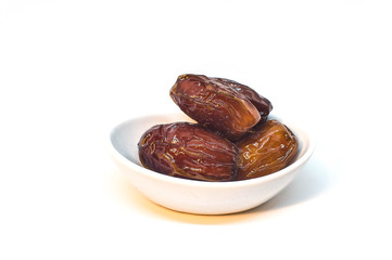 Date Fruit on White Background