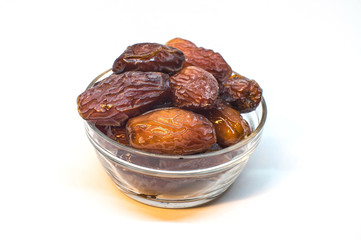 Date Fruit on White Background