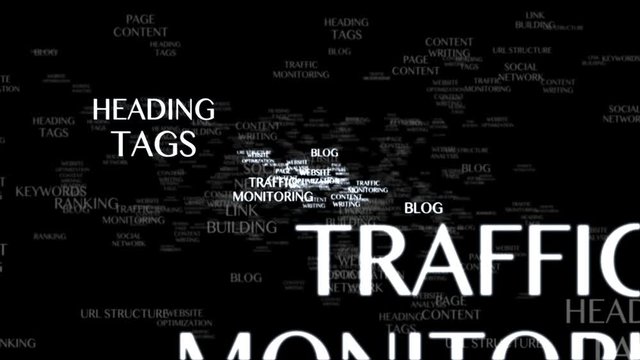 SEO Keywords Animation, Rendering, Background, Loop, 4k
