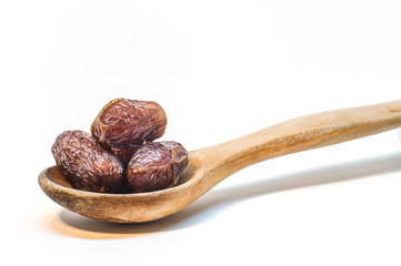 Date Fruit on White Background