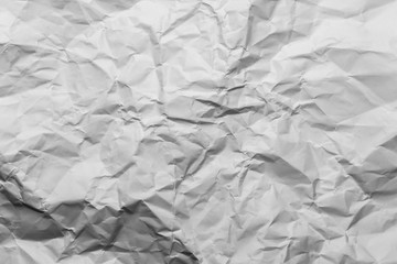 White wrinkled paper texture