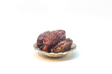 Date Fruit on White Background