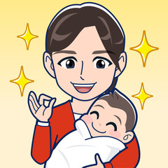 赤ちゃんとお母さん