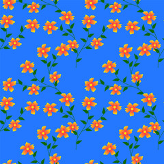 Seamless floral Pattern able to print for cloths, tablecloths, blanket, shirts, dresses, posters, papers.