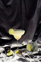 Lemon Margarita cocktail drink
