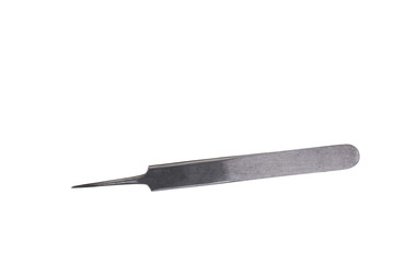 Forceps . Medical surgical hand tool. Medicine and health. Experimental tools isolated object on white background with cliping path