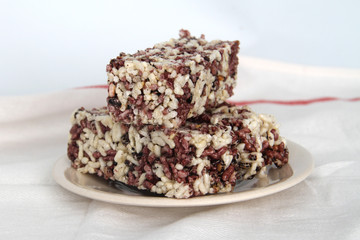 Close Up of Puffed Rice Cake (Indonesia Traditional Food)