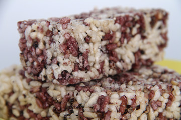 Close Up of Puffed Rice Cake (Indonesia Traditional Food)