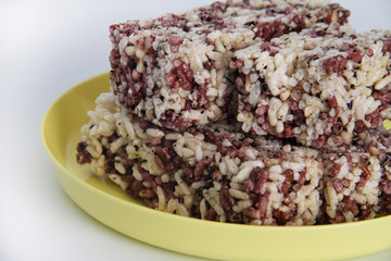 Close Up of Puffed Rice Cake (Indonesia Traditional Food)