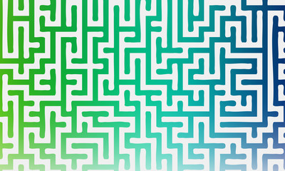 Abstract vector background with gradient colorful maze