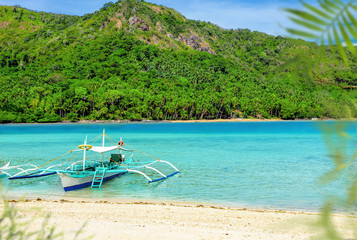 Fototapeta na wymiar Magnificent landscape of islands and lagoons near El Nido in the Philippines