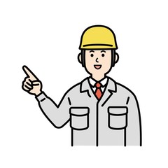 現場作業員のイラスト