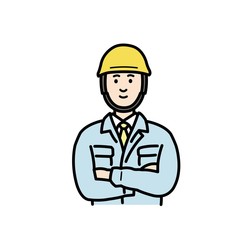 現場作業員のイラスト