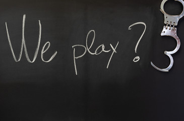 Blackboard with game message