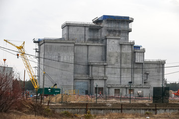 Construction of Liquid Radioactive Waste Treatment Plant at the Chernobyl nuclear power plant in...