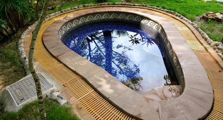 Thermal pool in the park.