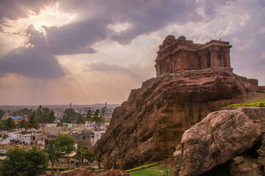 upper shivalaya temple at badami karnataka