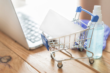 credit card and using. Online shopping concept