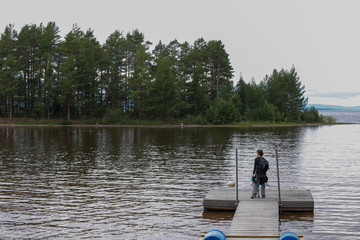 Fototapeta na wymiar Paysage de Suède