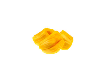a pieces of jack fruit isolated in white background.