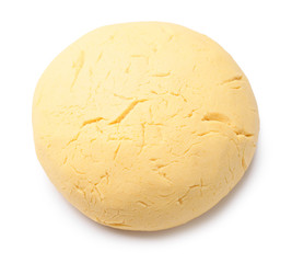 Fresh dough on white background