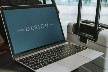 Blank laptop screen