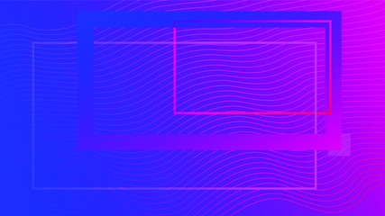 Fototapeta premium Wave lines with blend effect on fluid gradient, abstract background colorful liquid poster. Vector Illustration For Wallpaper, Banner, Background, Card, Book Illustration, landing page
