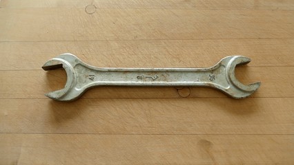 old rusty spanner