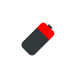 cell battery icon isolated on white background, battery symbol Vector 