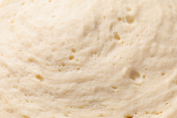 Texture of fresh dough, closeup