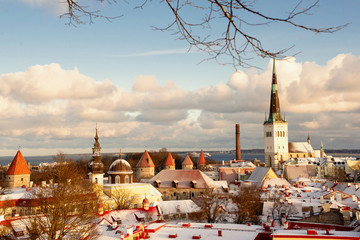 panorama of Tallinn Estonia