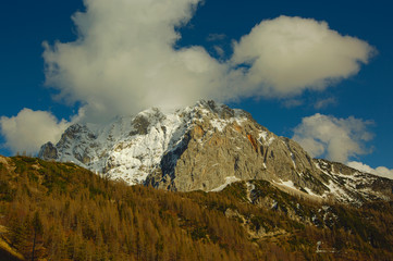 mountains in Triglav national park Slovenia