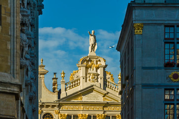 The Grand Place is the central square of Brussels. It is surrounded by opulent guildhalls. Detail...