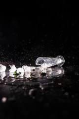 knocked over a cocktail on the table