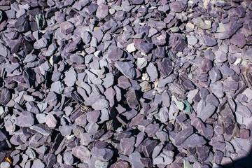 plum blue green grey slate chippings, decorative garden aggregate