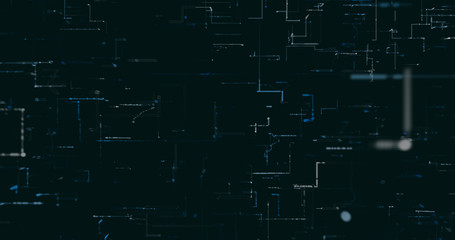 Abstract digital network data background, 3D rendering