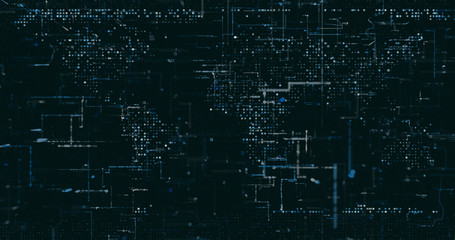 Fototapeta premium Abstract digital network data background, 3D rendering