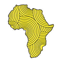 Africa continent illustration vector