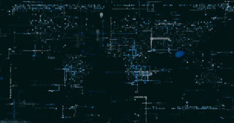 Abstract digital network data background, 3D rendering