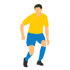Fototapeta na wymiar flat style soccer player, football, sport