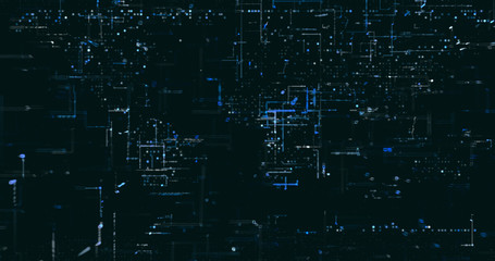 Abstract digital network data background, 3D rendering