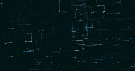 Abstract digital network data background, 3D rendering