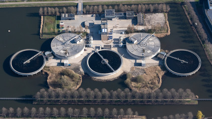 Wastewater recycling plant