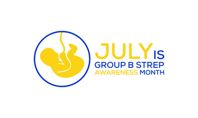 Obraz premium Vector illustration on the theme of International Group B strep throat awareness month observed each year during July worldwide.