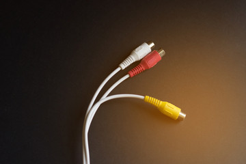 network cable on the table