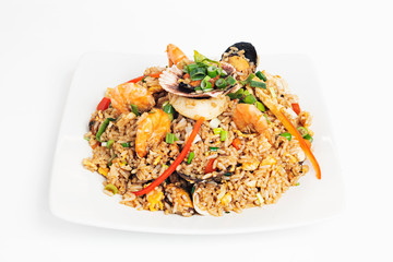 Latin American chaufa rice