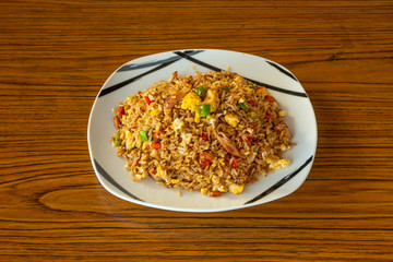 Latin American chaufa rice