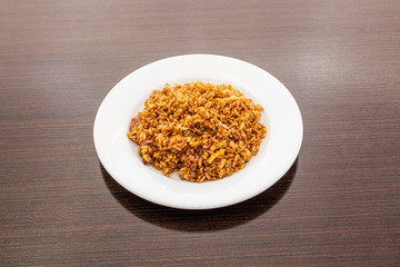 rice dish with beef